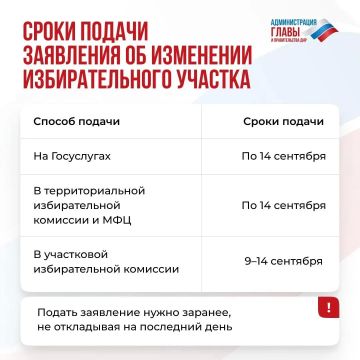 Где и в какие сроки можно изменить избирательный участок, если планируете голосовать не по месту прописки, рассказали в карточках