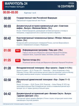 «Мариуполь 24» — программа передач