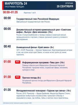 «Мариуполь 24» — программа передач