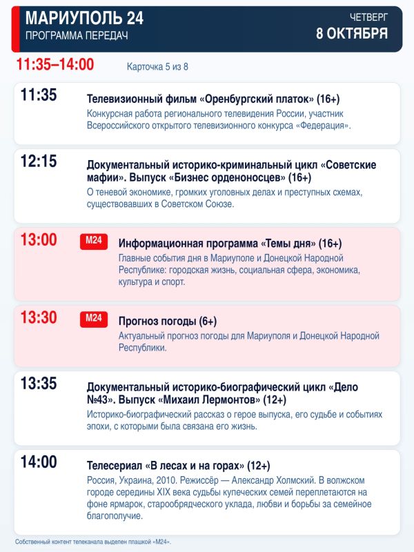 «Мариуполь 24» — программа передач «Мариуполь 24» — программа передач
