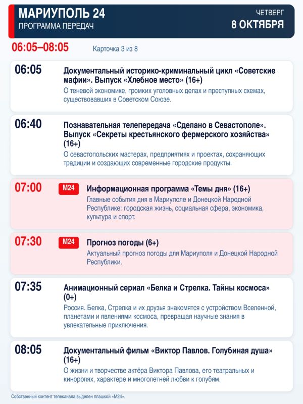 «Мариуполь 24» — программа передач «Мариуполь 24» — программа передач